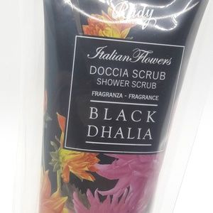 Rudy Italian Flowers Shower Scrub Black Dahlia NEW
